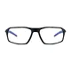 Rectangle Black/Blue Sport Eyeglasses