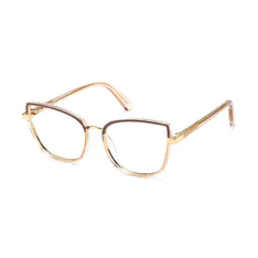 Cat-eye Brown/Gold Eyeglasses