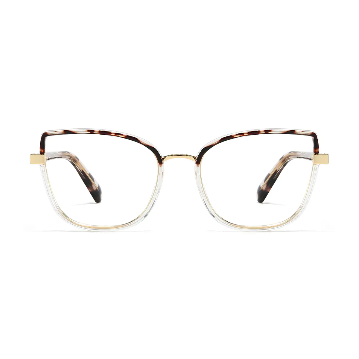 Cat-eye Tortoiseshell/Clear Eyeglasses
