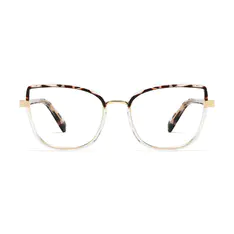 Cat-eye Tortoiseshell/Clear Eyeglasses