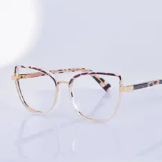 Cat-eye Tortoiseshell/Clear Eyeglasses