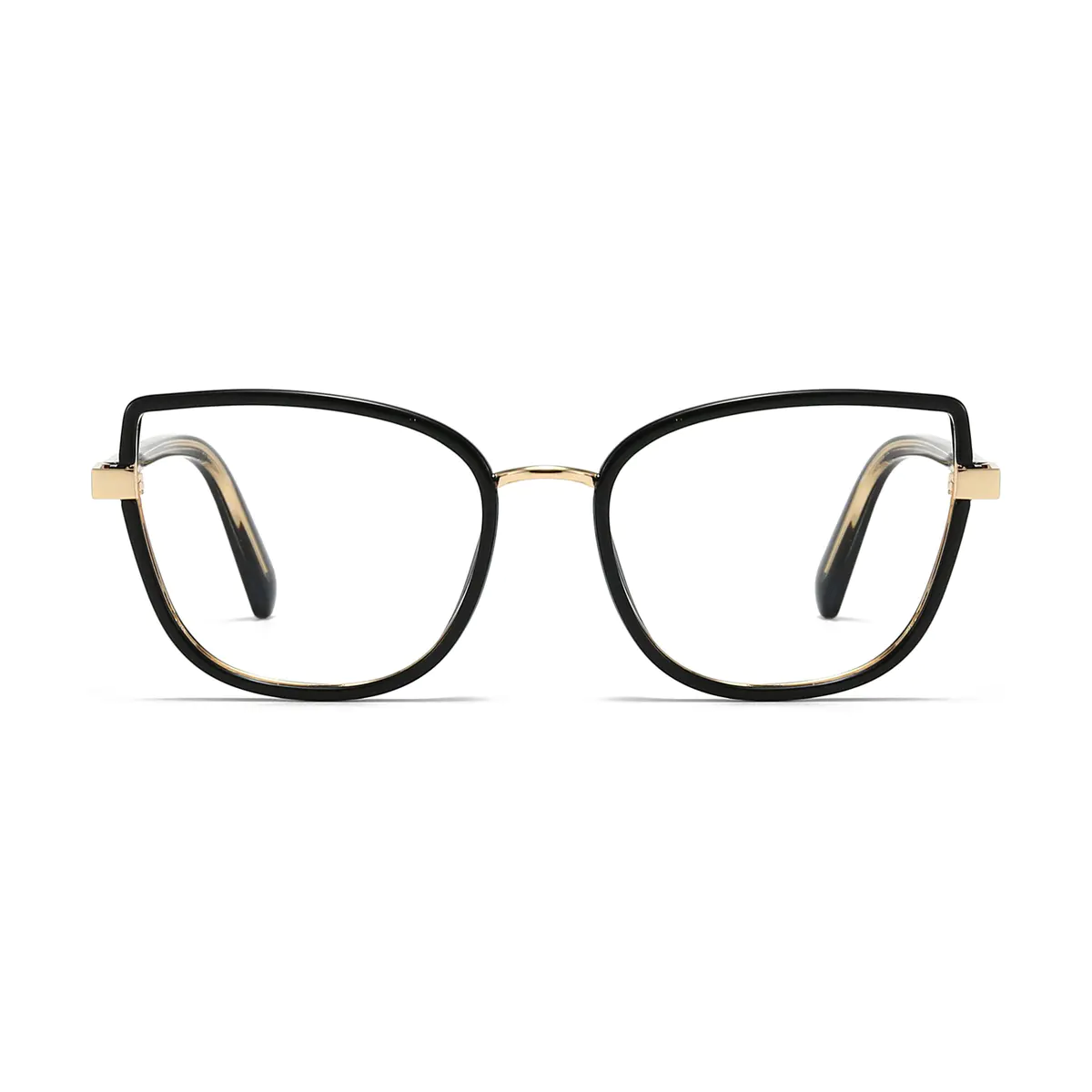 Cat-eye Black/Gold Eyeglasses