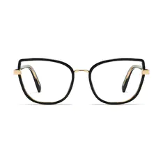 Cat-eye Black/Gold Eyeglasses