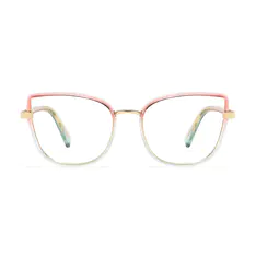 Cat-eye Pink/Clear Eyeglasses