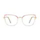 Cat-eye Pink/Clear Eyeglasses