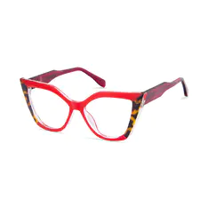 Cat-eye Tortoiseshell/Red Eyeglasses
