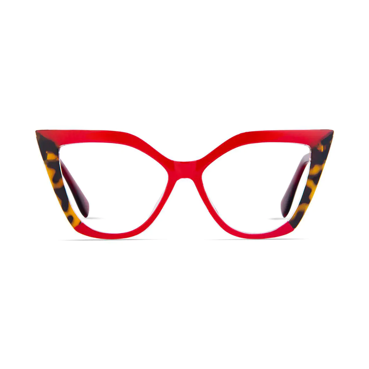 Cat-eye Tortoiseshell/Red Eyeglasses