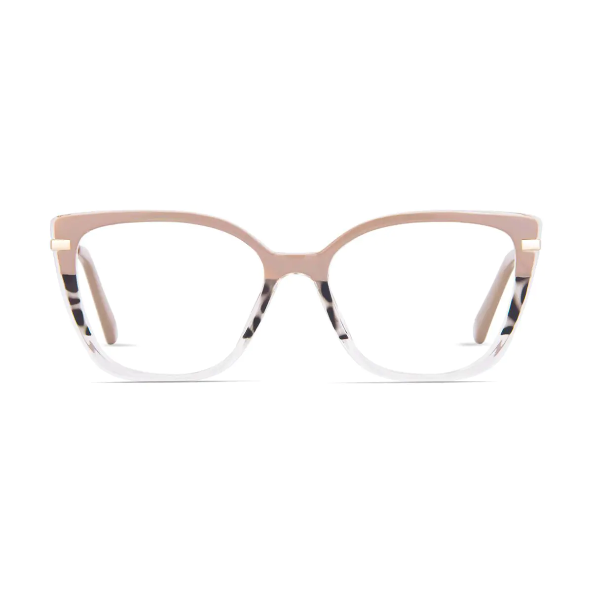 Square Brown/Ivory Tortoiseshell Eyeglasses