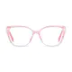 Square Transparent Pink Eyeglasses