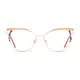 Cat-eye  Light Brown Eyeglasses