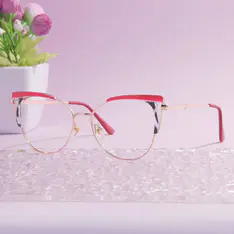 Cat-eye Red Eyeglasses