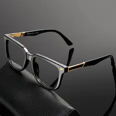 Square Black Eyeglasses