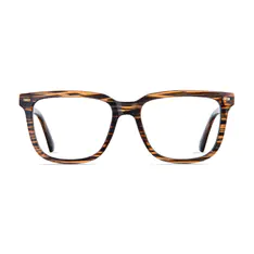 Square Striped Eyeglasses