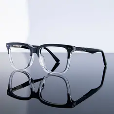 Square Black/Clear Eyeglasses