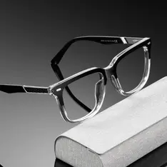 Square Black/Clear Eyeglasses