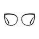 Cat-eye Black/Gold Eyeglasses