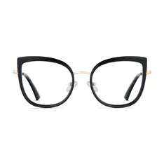 Cat-eye Black/Gold Eyeglasses