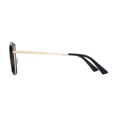 Cat-eye Black/Gold Eyeglasses