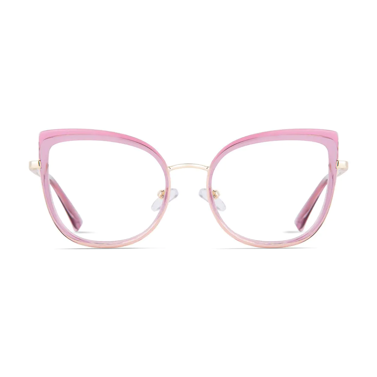 Cat-eye Pink/Gold Eyeglasses