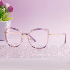Cat-eye Gradient Pink Eyeglasses