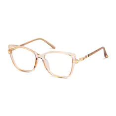 Square Transparent Yellow Eyeglasses