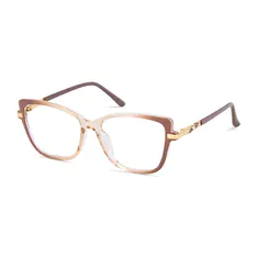 Cat-eye Gradient Brown Eyeglasses