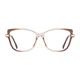 Square Gradient Brown Eyeglasses