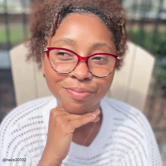 Cat-eye Red Eyeglasses