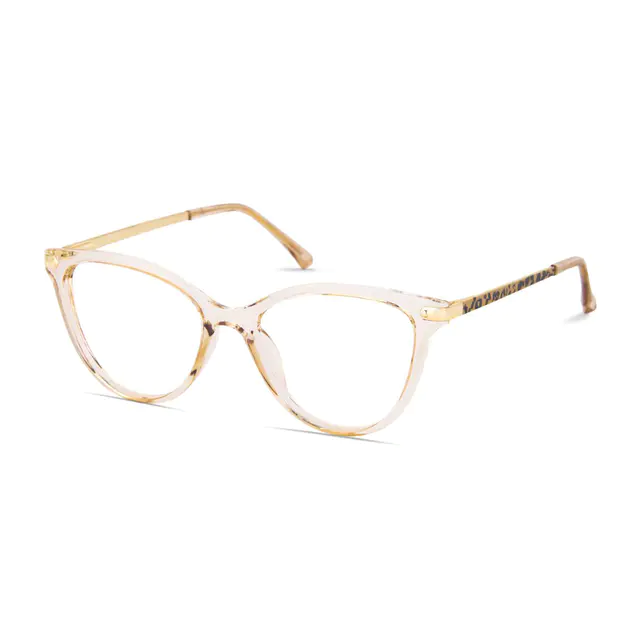 Cat-eye Cream Eyeglasses