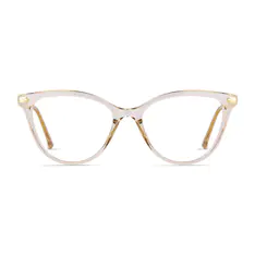 Cat-eye Cream Eyeglasses