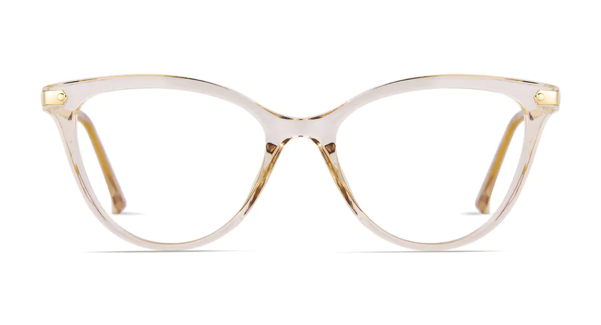 Cat-eye Cream Eyeglasses