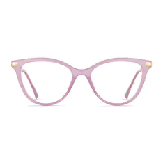 Cat-eye Transparent Purple Eyeglasses