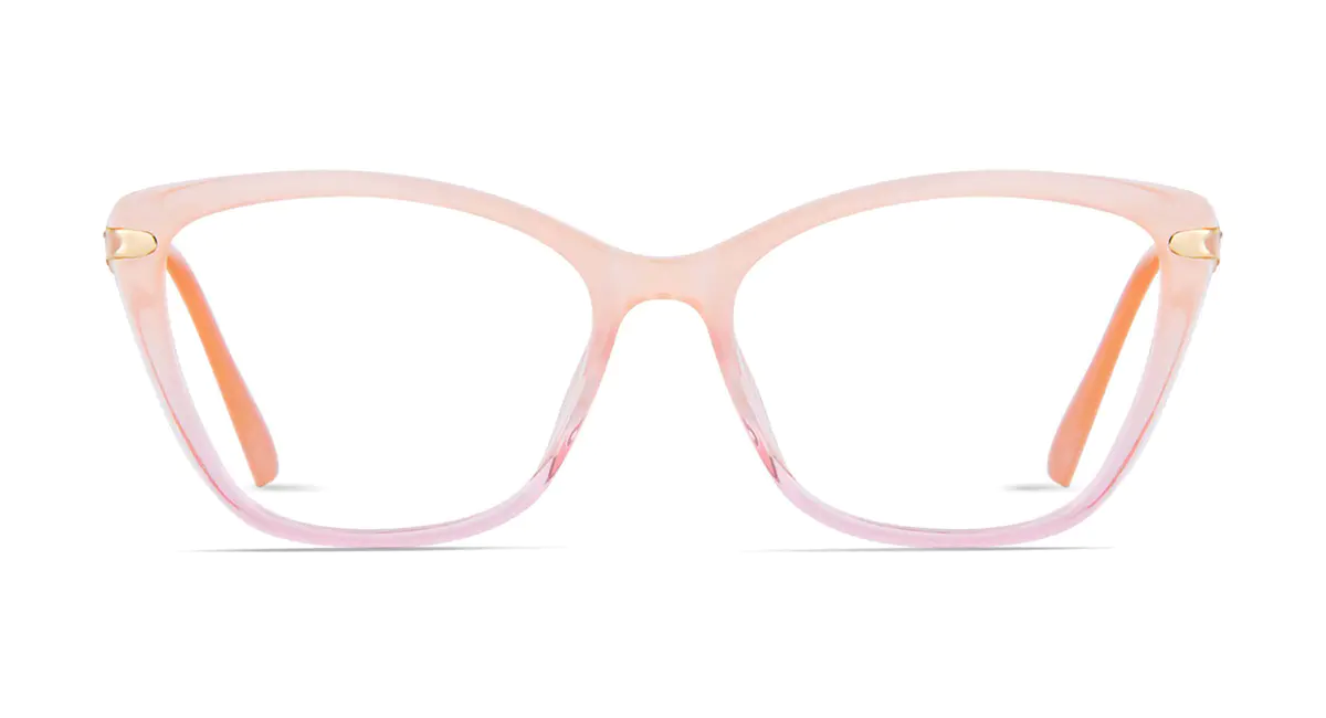 Cat-eye Orange/Pink Eyeglasses