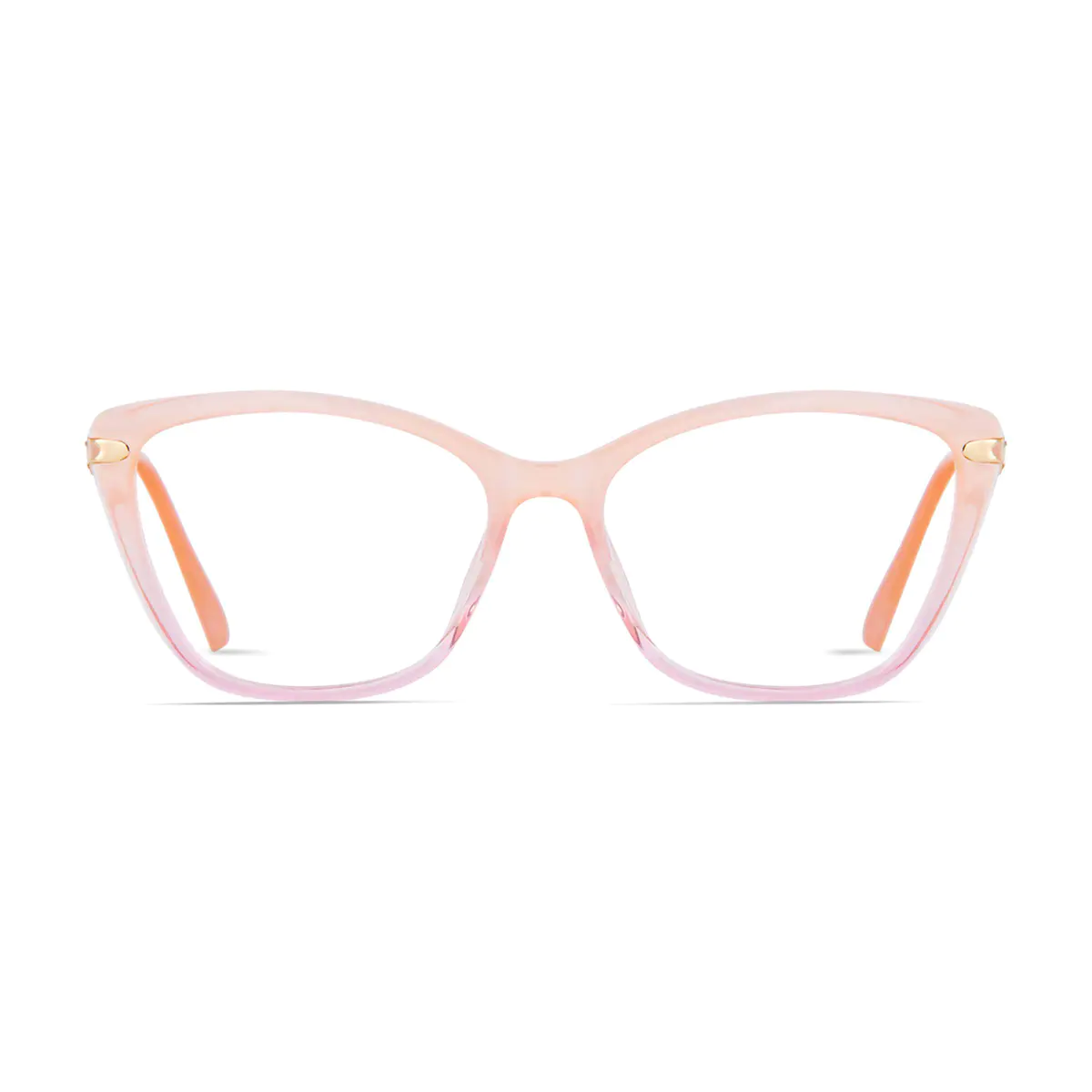 Square Orange/Pink Eyeglasses