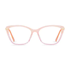 Cat-eye Orange/Pink Eyeglasses