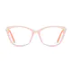 Square Orange/Pink Eyeglasses