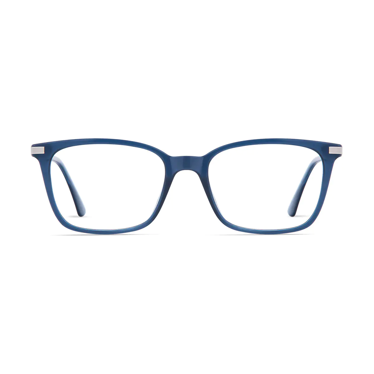 Rectangle Blue Eyeglasses