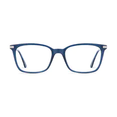 Rectangle Blue Eyeglasses