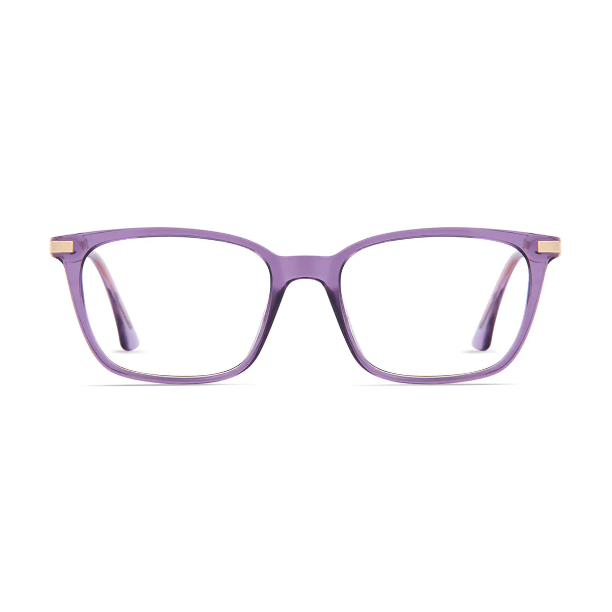 Square Purple Eyeglasses