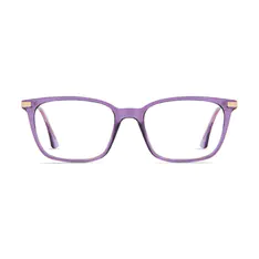 Rectangle Purple Eyeglasses