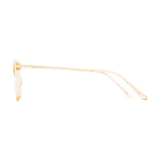 Cat-eye Transparent Yellow Eyeglasses