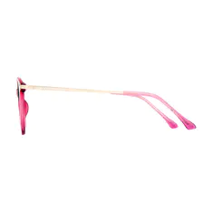 Cat-eye Transparent Pink Eyeglasses
