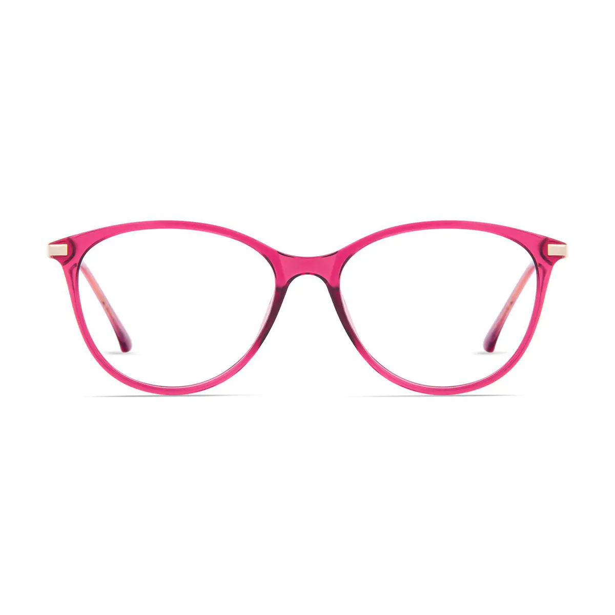 Cat-eye Transparent Pink Eyeglasses