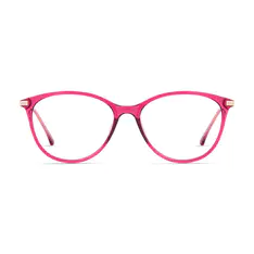 Cat-eye Transparent Pink Eyeglasses