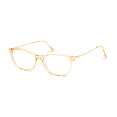 Rectangle Transparent Yellow Eyeglasses