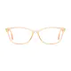 Rectangle Transparent Yellow Eyeglasses