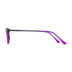 Rectangle Purple Eyeglasses