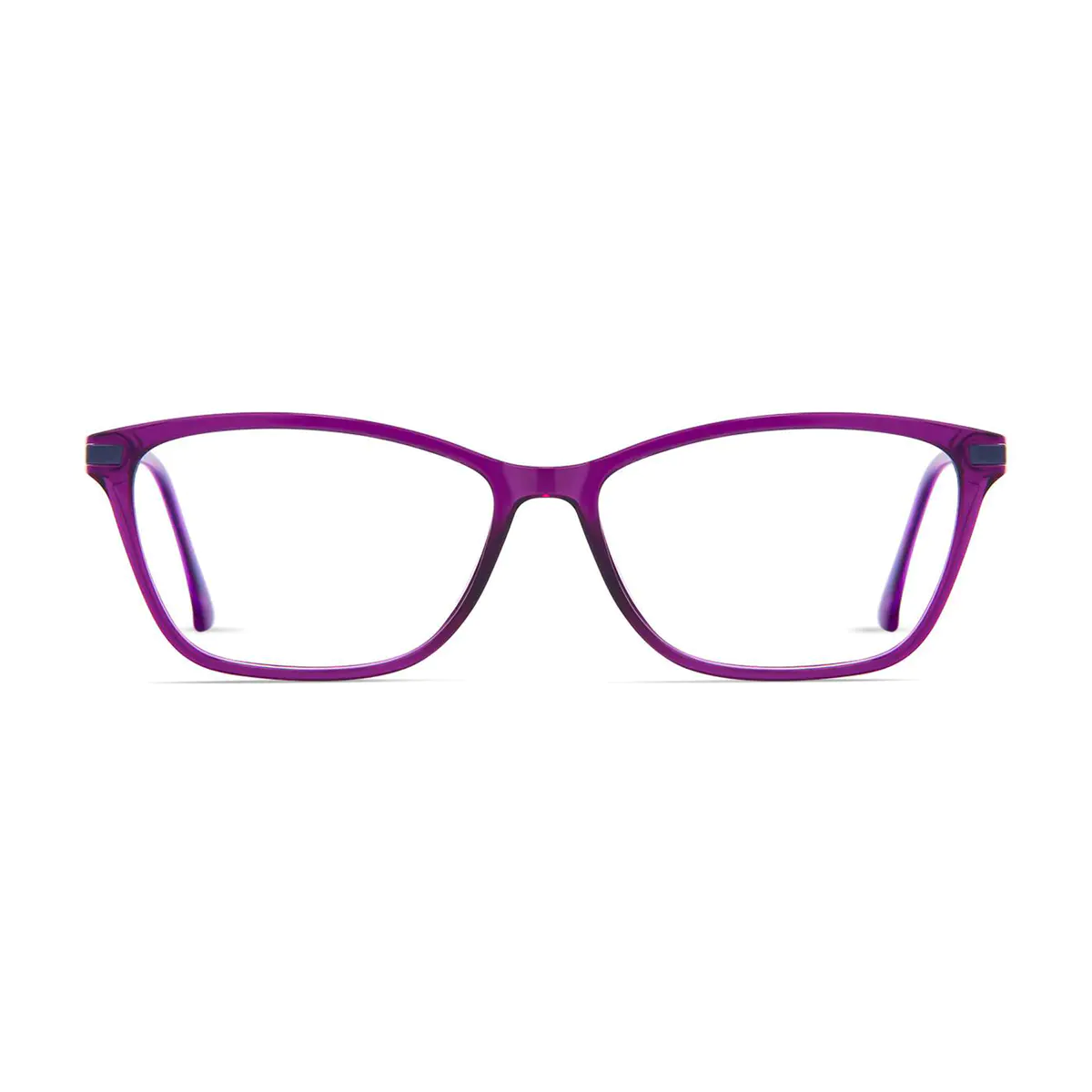 Rectangle Purple Eyeglasses