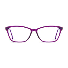 Rectangle Purple Eyeglasses