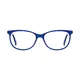 Round Blue Eyeglasses